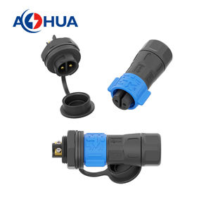 Conectores Eléctricos Impermeables <span class=keywords><strong>AHUA</strong></span> K20 de 2, 3, 4 y 2+3 Pines, Macho y Hembra, para Cableado a Panel - Product Image 3