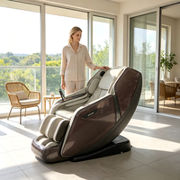 Fauteuil de massage électrique 4D Shiatsu à gravité zéro pour tout le corps, avec contrôle vocal IA et fonction de scan corporel à domicile
