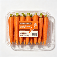 Étiquettes de produits à base de carottes Haoxuan OEM, autocollantes, imperméables, imprimées, pour l'identification de la marque des légumes frais