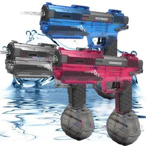 Pistolet à eau électrique automatique pour enfants, idéal pour les jeux d'été en extérieur, à la plage ou à la piscine, recharge USB, capacité 1000 ml - Grande Vente - Product Image 3