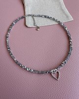 Collares de Cuentas de Cristal de Vidrio Impermeables Estilo Bohemio para Verano, con Colgante de Corazón, Gargantillas para Mujer, Joyería al por Mayor