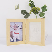 Marco de Fotos Conmemorativo para Perros Personalizado, Material de Madera, Diseño Moderno, Tamaño 4x6, Kit de Impresión Personalizada para Regalo de Pérdida de Mascotas, Negro, MOQ Bajo