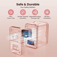 Nouveau mini-réfrigérateur électrique portable PC-F006 sans givre en acier inoxydable, déshumidificateur déshydratant à haute efficacité énergétique pour l'extérieur