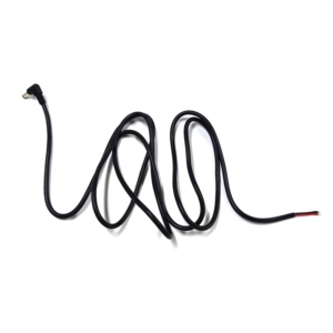 Câble <span class=keywords><strong>d</strong></span>'alimentation DC à <span class=keywords><strong>angle</strong></span> droit de 90 degrés, fil 16AWG DC5525 (5,5x2,5 mm) avec fiche mâle vers extrémités étamées - Product Image 1