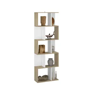 <strong>Industrial</strong> <strong>Style</strong> Bookcase 5-Tier Bookshelf Display Shelf and Room Divider Freestanding Decorative Storage <strong>Shelving</strong> - Product Image 6
