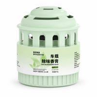 Baume Désodorisant Voiture Personnalisé OEM ODM 90g Extrait Végétal Purifie l'Air Parfum Continu Support de Tasse Vente en Gros