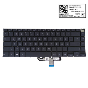 GR เยอรมันคีย์บอร์ดเรืองแสงสำหรับ <span class=keywords><strong>ASUS</strong></span> <span class=keywords><strong>Zenbook</strong></span> 14X UN5401 UM5401 UX5401 UX5401Z UX5400 UX5400Z <span class=keywords><strong>UX5400EA</strong></span> 0KNB0-4602GE00 คีย์บอร์ดใหม่ - Product Image 1
