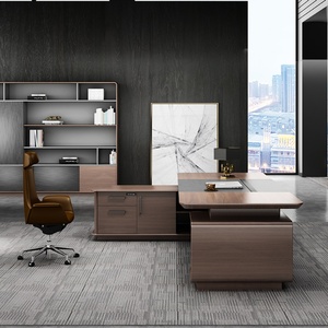 2020 New Design Luxury Modern Wood Executive Home Office Table Furniture Desks Executive Office Desk - Product Image 1