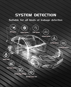 12v dc 70w מכונת עישון צנרת מכונת דליפה צינור מכוניות עם 1 אחריות לשנה כל המכוניות - Product Image 2