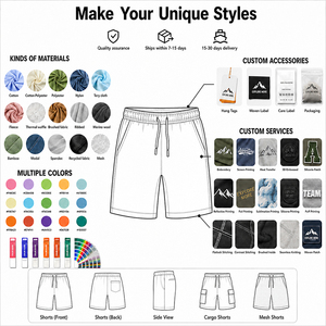 Pantalones Cortos Casuales de Seda de Morera 100% para Hombre, Transpirables, para Playa, con Logotipo Personalizado, Premium, Suaves, Ligeros, para Vacaciones de Verano - Product Image 6