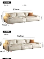 Wohnzimmer Moderne Sofagarnitur Luxuriöse Modulare Möbel Sektionales Design Echtes Leder