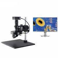 Motor Drive Auto Stereo Digital 3D Microscope with 4K Camera & Side View for PCB Inspection