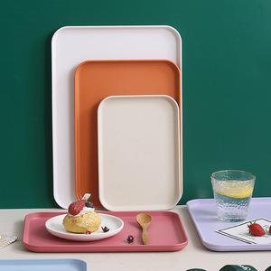 <strong>Plastic</strong> PP Disposable Eco-Friendly Durable Non-Toxic Dishwasher Safe Fruit Salad Dessert Tray <strong>Rectangular</strong> Tea Set Barbecue Fried - Product Image 2