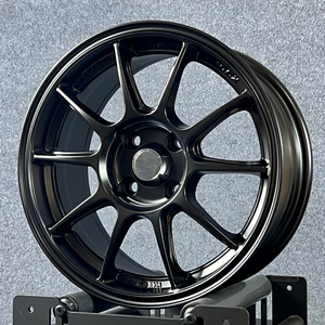 Jantes sport Flow Formed 4x100, 15 et <span class=keywords><strong>16</strong></span> pouces, jantes sport JDM, jantes en alliage noir WEDS TC105X, jantes en alliage d'aluminium - Product Image 2