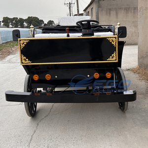 Voiture de tourisme électrique noire de transport spécialisée, style calèche européenne, luxueuse, pour 4 à 6 personnes - Product Image 6