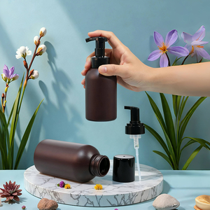 Distributeur de savon à pompe à <span class=keywords><strong>mousse</strong></span> pour le visage Bouteilles à <span class=keywords><strong>mousse</strong></span> pour le lavage des mains en plastique HDPE personnalisé de 500ml - Product Image 6