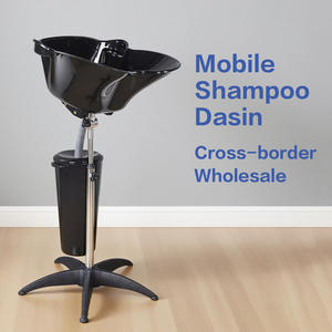 <span class=keywords><strong>Bac</strong></span> à shampooing de salon réglable en hauteur, en plastique, mobile et pratique, pour salons de coiffure et usage domestique - Origine Chine - Product Image 2