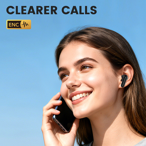 High Performance and Low Price In-Ear LED Wireless Earbuds with <strong>4</strong> Microphones ANC &amp; ENC 28dB/40dB Deep Noise Cancellation - Product Image 5