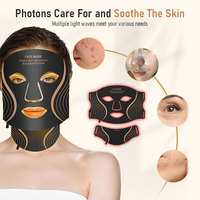Masque facial LED en silicone portable anti-âge 7 couleurs le plus populaire de 2026 pour les soins du visage à domicile