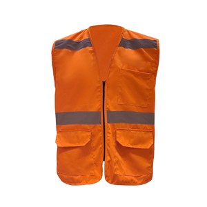 Gilet de sécurité réfléchissant orange CITICITY pour la construction, vêtements de travail haute visibilité, gilet de sécurité pour ingénieurs, gilet de travail avec réflecteurs - Product Image 2