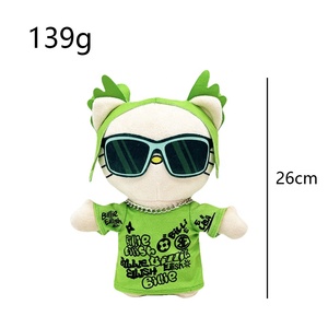 Nouvelle Peluche Hello Kitty Artist, Coussin Doux en Forme de <span class=keywords><strong>Chat</strong></span> de Dessin Animé HK, Monstre à Tête Verte en Coton PP, Couverture Réconfortante - Product Image 4