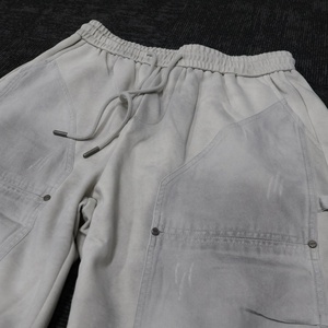 Pantalones Cortos Cargo Grises Personalizados para Hombre, Estilo Casual, Color Sólido, Tela de Algodón Transpirable, Lavado Ácido, Logotipo Frontal - Product Image 5