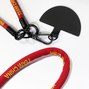 Short Polyester Lanyard Keychains Fashion Polyester Woven-logo Mobile Phone Holder Hanging Rope Automotive Insurance Industry