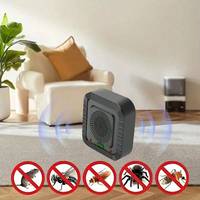 2 Paket Pengusir Hama Ultrasonik Bertenaga USB 8 Mode Sensor Gerak Pengusir Tikus Dalam & Luar Ruangan OEM Grosir