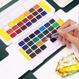 Art 48 Premium Colors Set Solid Water Coloring Paintings Water Brush Kits <span class=keywords><strong>de</strong></span> <span class=keywords><strong>acuarela</strong></span> con caja PPl para adultos principiantes - Product Image 6