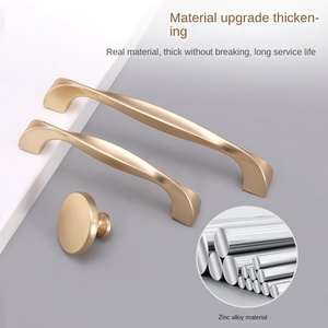 Poignées de meuble personnalisées en zinc galvanisé léger à usages multiples Boutons et poignées de chambre à coucher et de cuisine Puts anticouches emballés - Product Image 2