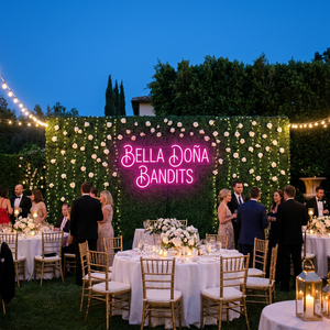 Letrero <span class=keywords><strong>de</strong></span> Neón Personalizado para Boda, Letrero LED con Nombre Personalizado, Bella Dona, Luz <span class=keywords><strong>de</strong></span> Neón Rosa para Eventos Románticos, Decoración <span class=keywords><strong>de</strong></span> Arcos y Ceremonias - Product Image 4