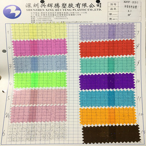 Rouleau de faux cuir translucide en PVC Transparent de couleur brillante 0.3mm pour la fabrication de sac à la mode/chaussure/décoration/maquillage - Product Image 6