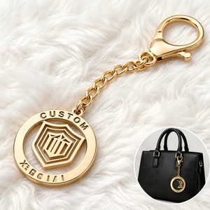 Portachiavi in Metallo Smaltato <span class=keywords><strong>a</strong></span> Forma di Cuore Animale Personalizzato, Anello Portachiavi Placcato Oro Premium, Ciondolo per Borsa <span class=keywords><strong>a</strong></span> Forma di <span class=keywords><strong>Stella</strong></span> e Luna, Regalo Creativo per Donne - Product Image 3