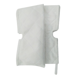 Housse de balai vapeur en microfibre blanche 33 cm x 17 cm avec coussinet de remplacement en velcro pour le nettoyage de voiture - Product Image 4