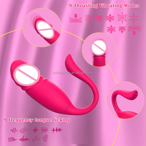 Dildo Realista con Empuje Controlado por App Vibrador Vaginal Anal y de Clítoris Juego Sexual para Parejas Vibrador para Panti Juguetes Sexuales para Mujer - Product Image 3