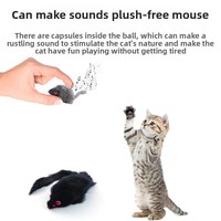 Jouets interactifs écologiques pour chats en fausse fourrure de lapin, populaires à l'international, qui simulent le mouvement des animaux de compagnie
