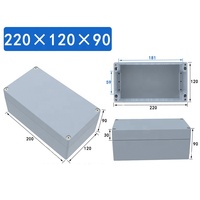 Boîtier électrique étanche en aluminium anti-corrosion IP66 avec plusieurs tailles et trous pré-perforés sur mesure pour extérieur