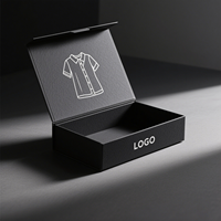 Fourniture d'emballages personnalisés pour boutique de t-shirts habits et vêtements, boîte cadeau biodégradable au détail avec logo personnalisé, en carton