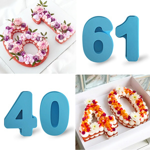 Cetakan Silikon Angka Arab 0-9 Ukuran 2, Food Grade, Loyang Kue untuk Memanggang dan Dekorasi, Cetakan Kue Silikon 0-9, Loyang Kue Angka - Product Image 5