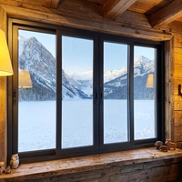 Puertas y Ventanas Horizontales Fijas de Aleación de Aluminio de Fábrica, Diseño Artesanal, Resistentes al Viento, para Uso Exterior en Cocinas, Escuelas y Más