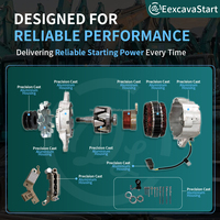 Ensemble alternateur régulateur EexcavaStart 28V F00M145297 (N° de modèle) F00M144119/F00M145297) pour DAF CF Renault Truck 1988-1999