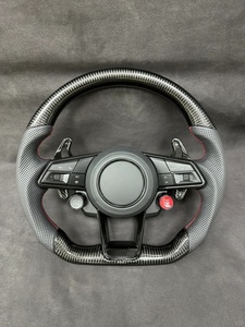 Volante in Fibra di Carbonio Perforato Personalizzato, Vendita Diretta dalla Fabbrica, Compatibile con <span class=keywords><strong>Volkswagen</strong></span> VW <span class=keywords><strong>Golf</strong></span> MK7 Mark 7 R TDI <span class=keywords><strong>TSI</strong></span> - Product Image 1