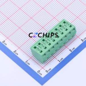 JL102-35008G01 <b>Screw</b> Terminal <b>Block</b> Through hole Component (THT),P=3.5mm Connector 1x8P 3.5mm Green Through Hole - Product Image 2