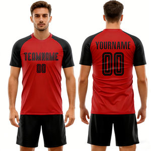 <span class=keywords><strong>Camiseta</strong></span> de Fútbol Personalizada de Alta Calidad para Hombre, Cuello Redondo, Corte Cuadrado, Temporada 2026, Camisetas de Fútbol ODM con Números y Tallas - Product Image 1