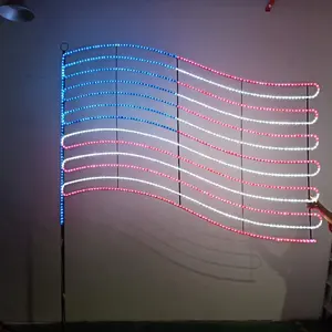 Lumières LED drapeau américain