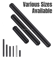 Manjia support de rangement de cuisine de bonne qualité, présentoir d'outils magnétiques en plastique support de couteaux magnétiques pour barre de couteaux magnétiques muraux