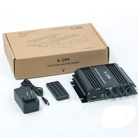 Amplificateur de puissance Hifi 4.1 canaux Super Bass, amplificateur audio Bluetooth USB TF Card, amplificateur de subwoofer professionnel pour la maison et la voiture