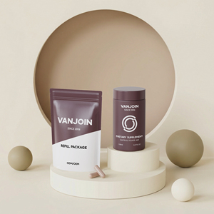 Bouteille <span class=keywords><strong>vide</strong></span> de luxe pour compléments alimentaires, vitamines, poudre protéinée, emballage en sachets stand-up et boîte en papier - Product Image 6