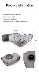 Masajeador Eléctrico para Pies y Tobillos con Modos de Calor y Vibración Ajustables, Cinturón de Masaje con Soporte para Tobillos para Relajación Diaria - Product Image 4