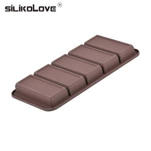 แม่พิมพ์ซิลิโคน MUYULINS แบบ 5 ช่อง ใช้สำหรับอบซีเรียลบาร์ บิสกิต และขนมหวาน - Product Image 4